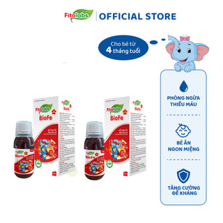  Sắt Hữu Cơ Cho Bé Fitolabs BioFe Không Gây Nóng Trong, Không Gây Táo Bón, Giảm Thiếu Máu, An Toàn Chai 120ml
