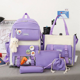 Set balo 4 món, túi thời trang, balo chống thấm nam nữ - set 4 món balo - túi đựng bút - ví - túi tote