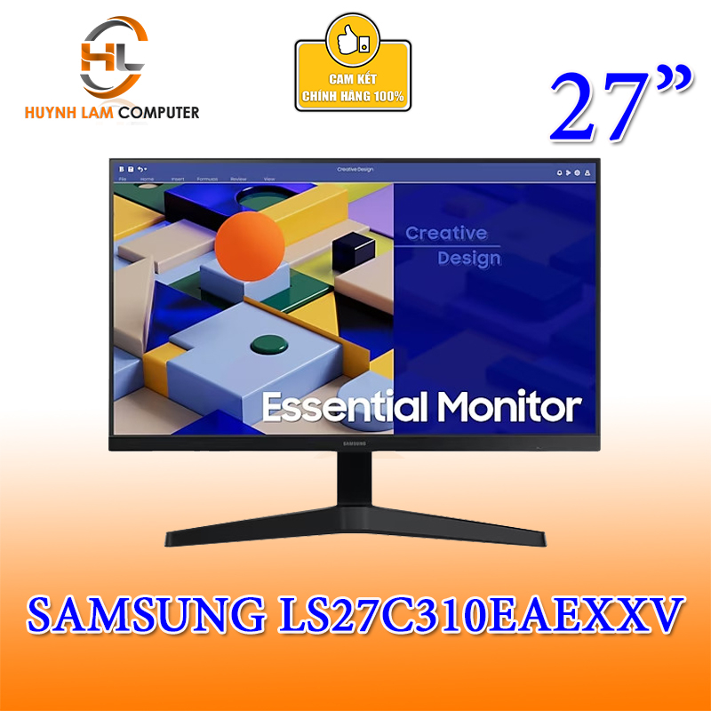 Màn hình Samsung LS27C310EAEXXV 27inch (26.9" IPS FHD 75Hz, HDMI VGA) - Hàng chính hãng