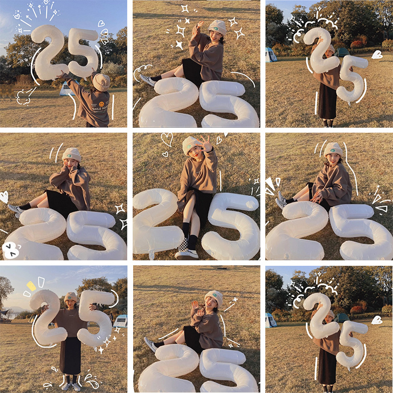 Bong bóng số sinh nhật, Bóng trang trí sinh nhật Hàn Quốc