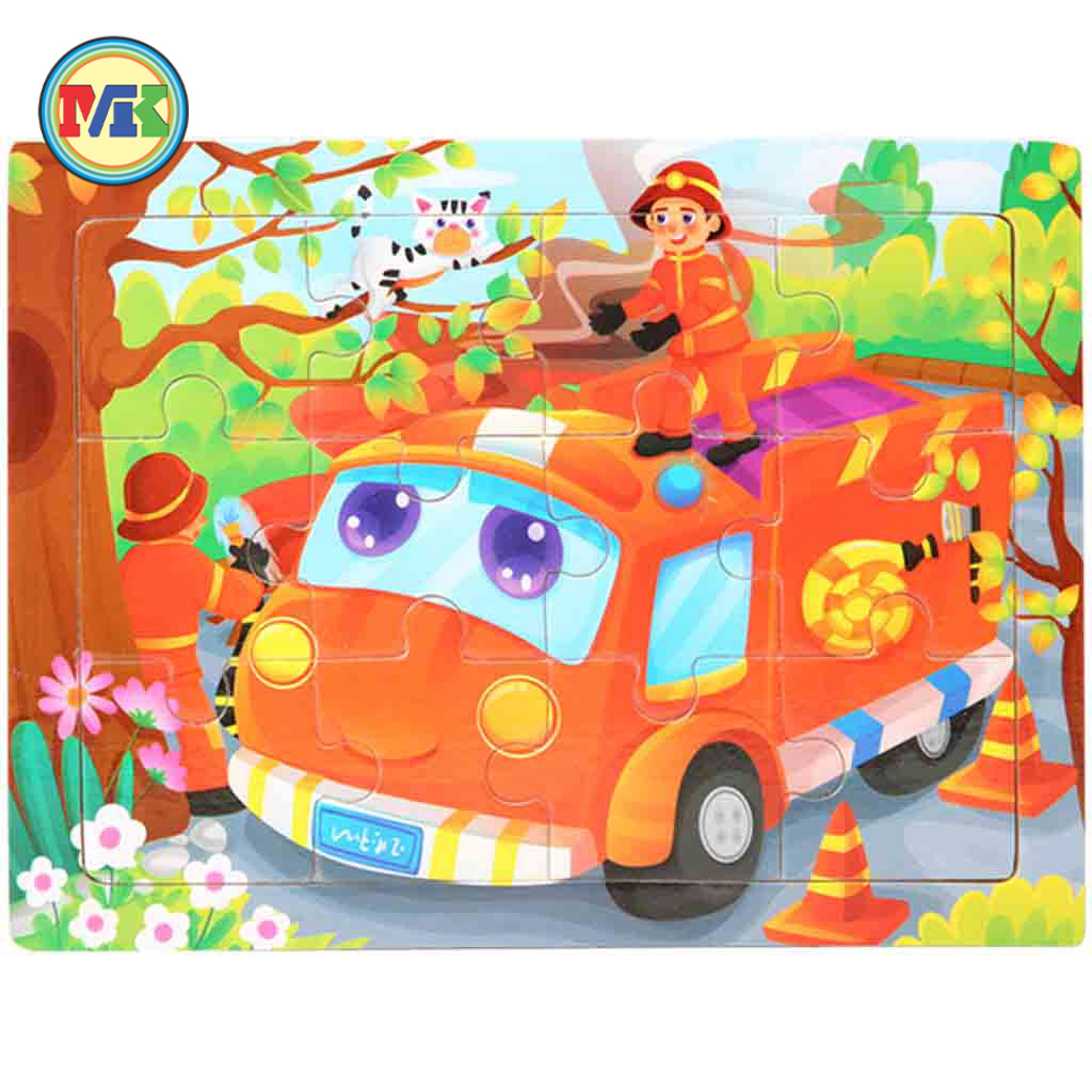 Tranh Ghép Hình 12 Mảnh - Siêu Dễ Thương - Phát Triển Tư Duy Cho Bé