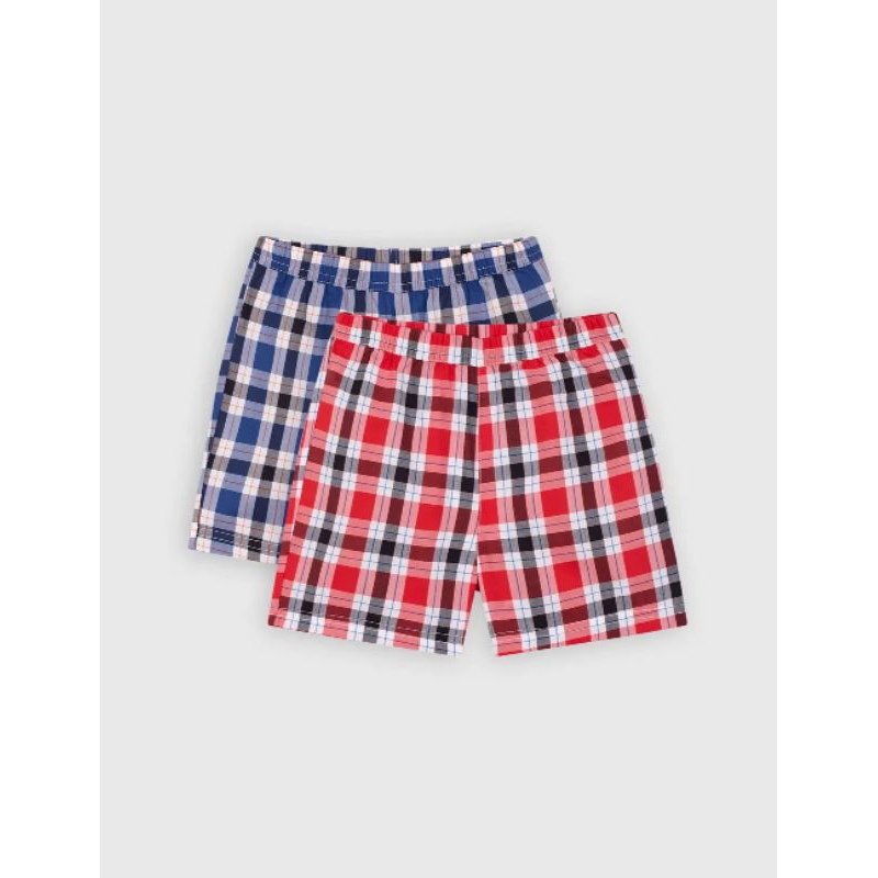 Pack 2 quần đùi mặc nhà chất thô cotton bé trai Canifa