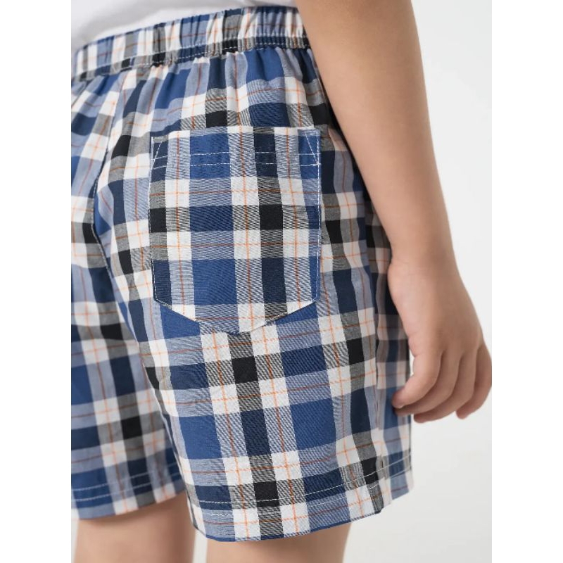 Pack 2 quần đùi mặc nhà chất thô cotton bé trai Canifa