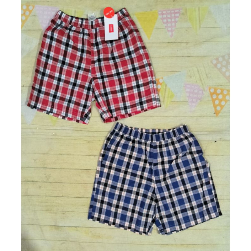 Pack 2 quần đùi mặc nhà chất thô cotton bé trai Canifa