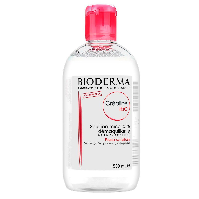 Nước Tẩy Trang Bioderma Sensibio H2O 500ml Màu Hồng Chính Hãng Cho Da Nhạy Cảm Hoặc Da Thường