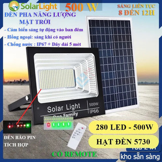 Đèn năng lượng mặt trời solar light 500w bảo hành 12 tháng