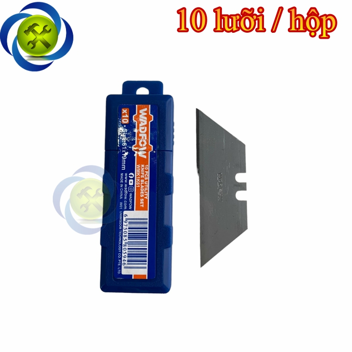 Lưỡi dao rọc cáp WADFOW WMK1K61 kích thước 19x61mm (10 lưỡi hộp)