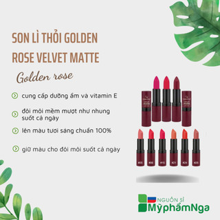 Son lì thỏi Golden rose velvet matte - Rất nhiều màu chọn lựa