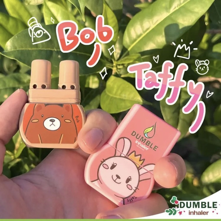 Ống hít thảo dược Thái Lan Dumble thông nghẹt mũi nhiều hình dễ thương