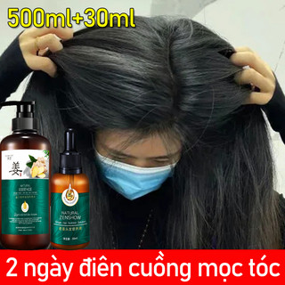 Dầu gội kích thích mọc tóc500ml+tinh dầu mọc tóc nhanh dưỡng tóc nhanh 30ml dầu gội mọc tóc giảm gãy rụn