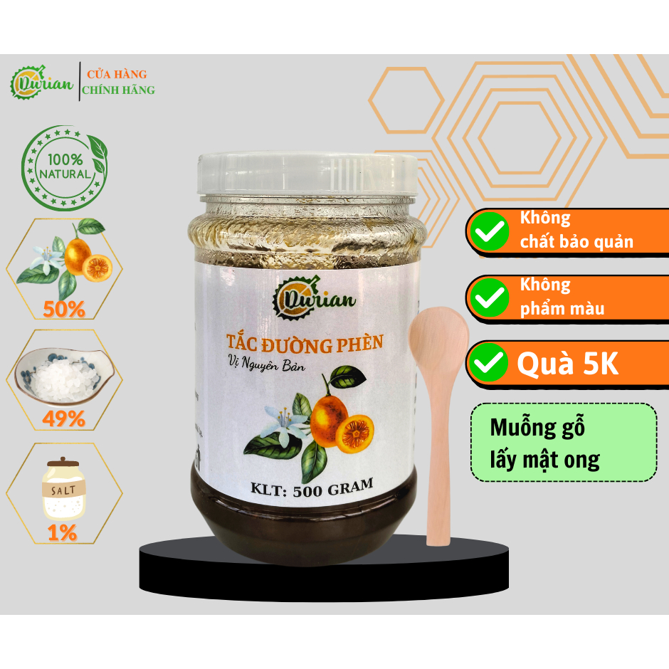 Tắc đường phèn vị nguyên bản 500gr nhà làm, thơm ngon, hỗ trợ giải khát.