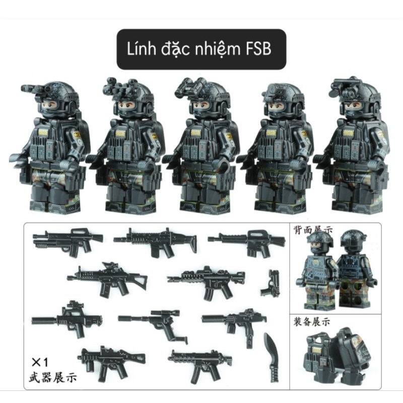 Lính đặc nhiệm Nga FSB Black Suit