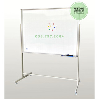 Bảng từ trắng 1 mặt 80*120cm Hàn Quốc có chân di động (Kèm quà tặng)