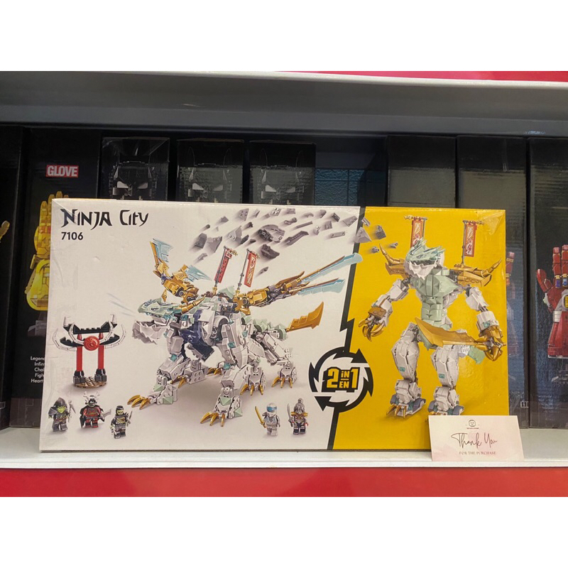 Đồ chơi lắp ráp Ninja Go 7106 67003 71786 Rồng băng của Zane - Xếp hình thông minh