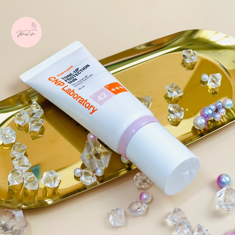 Set kem chống nắng nâng tone CNP Tone up 150ml + xịt khoáng Vita CNP