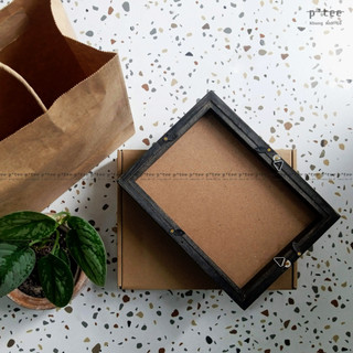 Hộp carton nắp gập và túi giấy quà tặng -  Khung Hình Gỗ Thông Mặt Kính Trang Trí Tiệc Cưới Sinh Nhật Hộp Quà Lưu Niệm