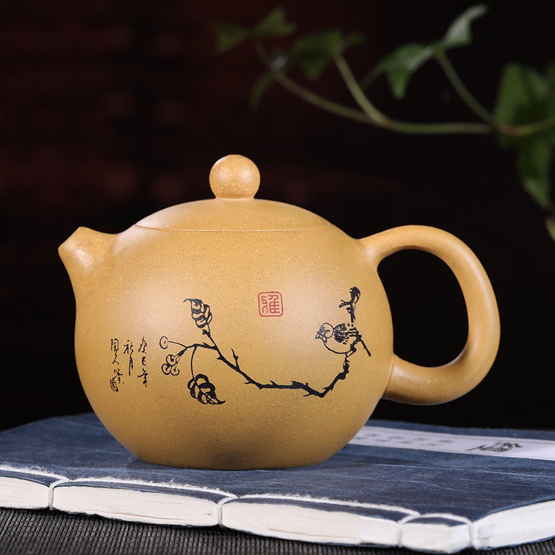 Ấm Tử Sa Nghi Hưng Tây Thi 220 ml Lọc Tổ Ong (Thanh Khôi Đoạn Nê, Hoàng Kim Đoạn Nê)