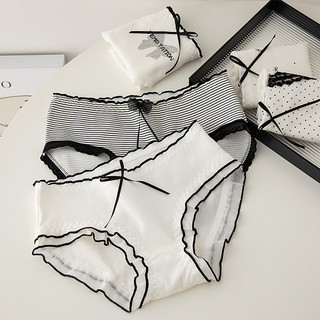  Quần lót nữ cotton viền ren đính nơ dễ thương kháng khuẩn gấu cute quyến rũ đẹp 03 