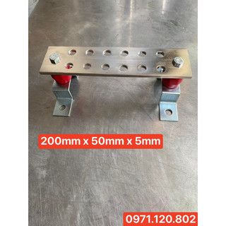 Bảng đồng tiếp địa mạ niken 200mm x 50mm x 5mm