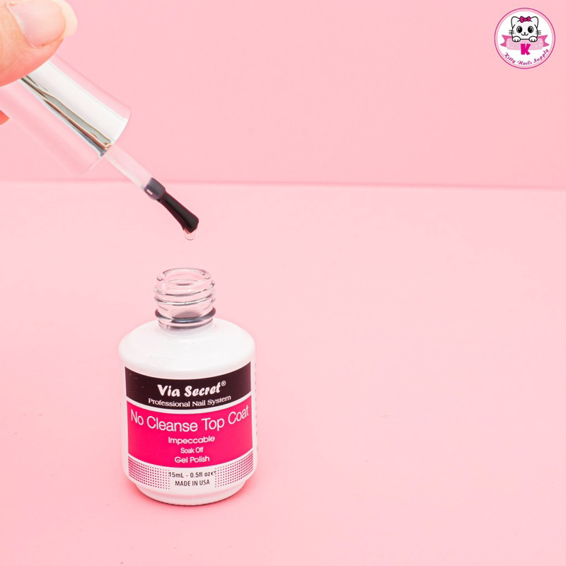 Liên kết Base, top bóng Via Secret siêu bóng và chắc hàng chính hãng Mỹ chai 15ml