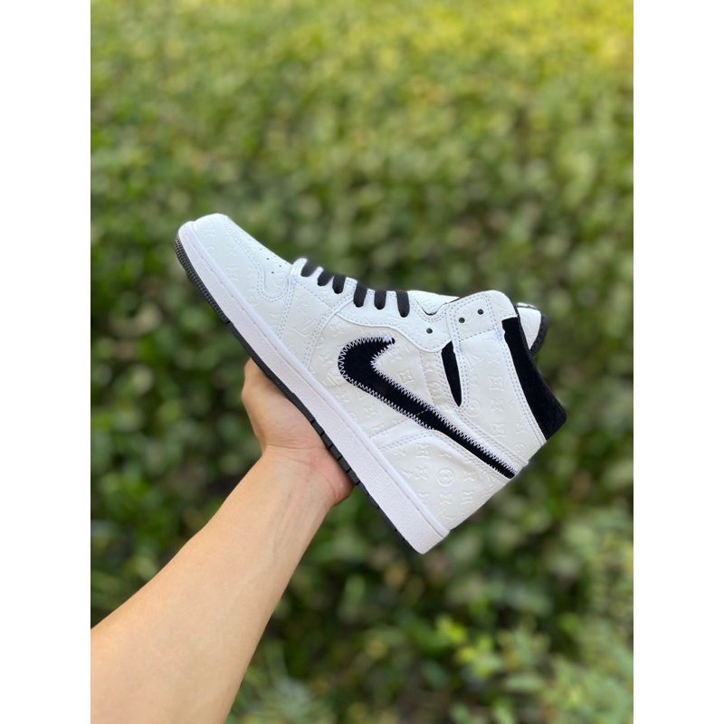 Giày thể thao Jor.dan LV trắng cao cổ