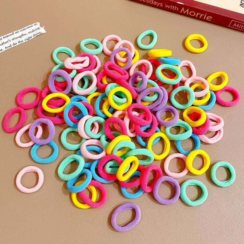 Túi 500 Thun Buộc Tóc Trẻ Em Nhiều Màu Sắc - Chun Cột Tóc Cho Bé Siêu Dễ Thương