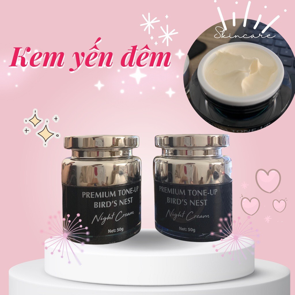 🍓 Set Kem yến ngày đêm Kim Cương Múi Xù GORGEOUS dưỡng trắng da mặt, kem dưỡng cấp ẩm cho da mờ nám tàn nhang