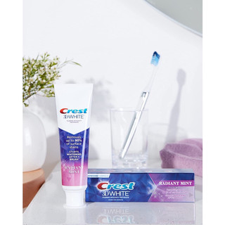 [MẪU MỚI] KEM ĐÁNH RĂNG CREST 3D WHITE RADIANT MINT
