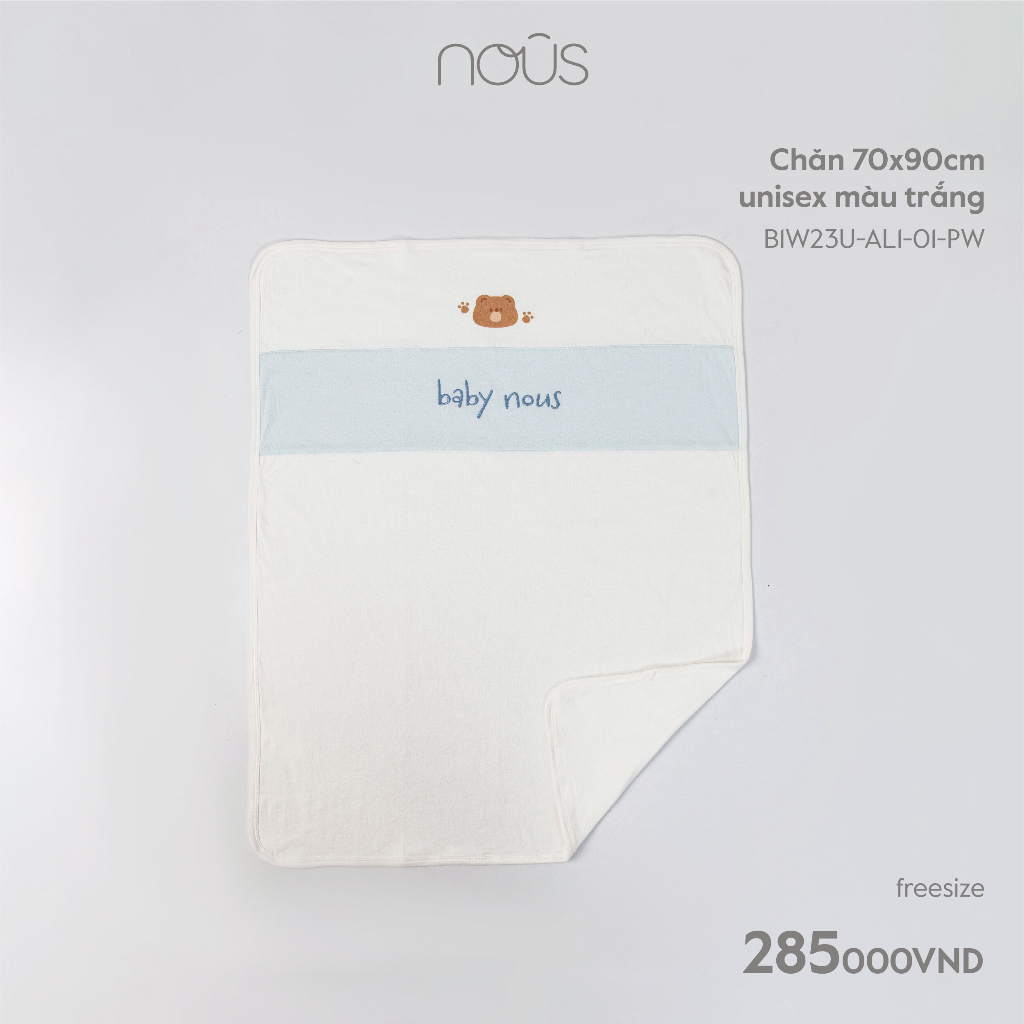 Chăn Nous cho bé nhiều màu sắc chất liệu thoải mái đắp mùa hè, mùa thu