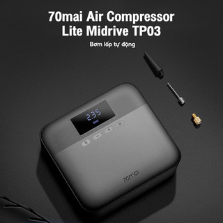 Máy bơm lốp xe ô tô xiaomi 70mai midrive tp03 bản quốc tế- bơm cầm tay đa năng xiaomi 70mai tp03