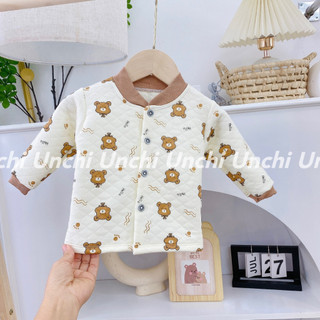 Áo khoác trần bông unchi bé trai và gái