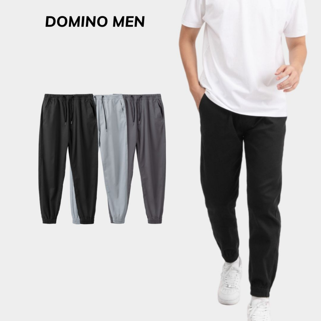 Quần Joger Kaki Nam Nữ Domino Official Chất Liệu Kaki Dày Dặn From Dáng Hàn Quốc