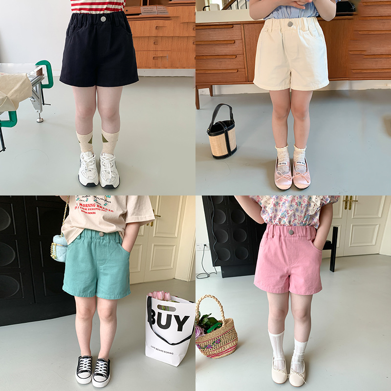 Quần short kaki bé gái 4 màu ngọt ngào phong cách Hàn Quốc B77-21387