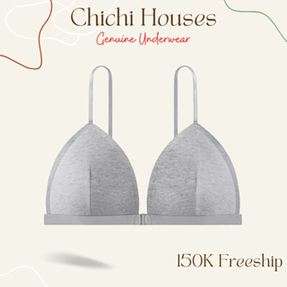 Áo bra nữ 2 dây mảnh gợi cảm cài trước tiện lợi đệm mút mỏng ôm ngực cực xinh và dễ thương CHICHI BRA 836