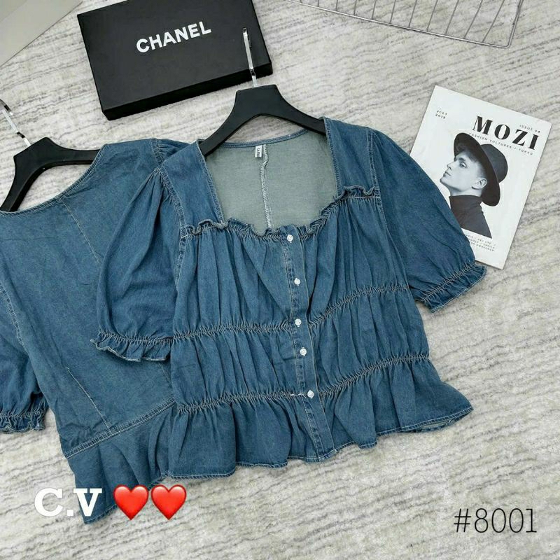 Áo Phông,Áo Jean Dáng  Babydoll tiểu thư, phối đồ cực chill