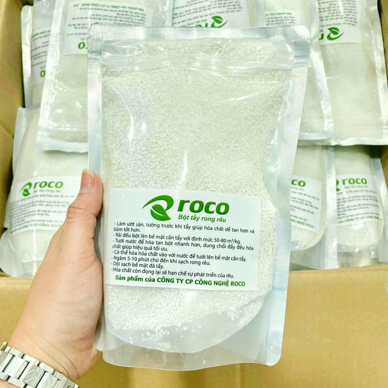 BỘT TẨY RONG RÊU TRÊN NỀN GẠCH ROCO