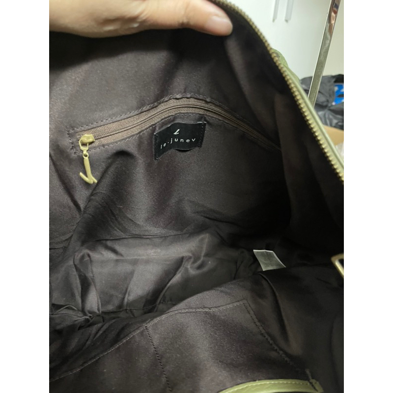 Túi nữ màu rêu độc lạ da thật