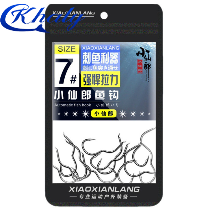 Lưỡi Câu Cá cao cấp Lật Tự Động giúp hiệu quả hơn , chất liệu Titan Manga cứng cáp LC-14