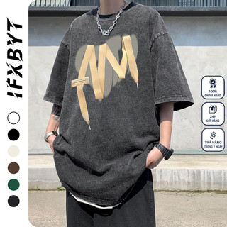 Áo thun nam wash local brand IFXBYT áo phông chất cổ trang  unisex form rộng 100% cotton-A2510
