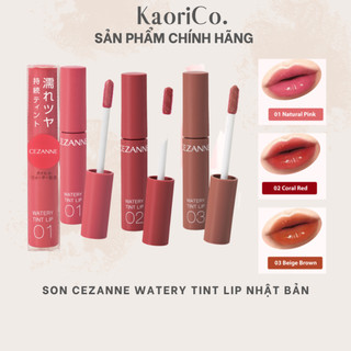 Son Cezanne Watery Tint Lip Nhật Bản không khô môi, lâu trôi