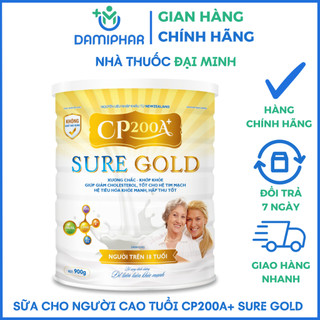 Sữa Bột CP200A+ Sure Gold Lon 900g - Xương Chắc, Khớp Khỏe, Giúp Giảm Cholesterol, Tốt Cho Hệ Tim Mạch