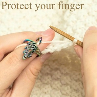 Nhẫn hỗ trợ đan móc len sợi