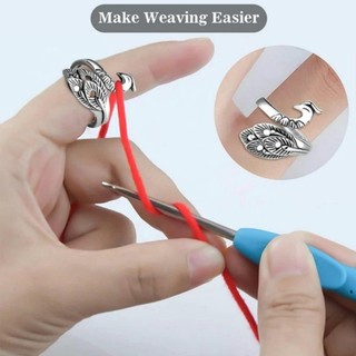 Nhẫn hỗ trợ đan móc len sợi