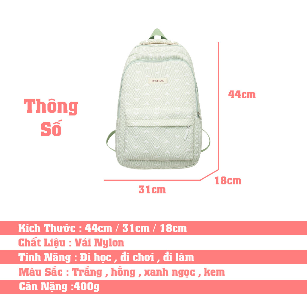 Balo nữ đi học thời trang Hàn Quốc, cặp sách unisex đẹp đựng laptop hàng cao cấp, túi học sinh 2023