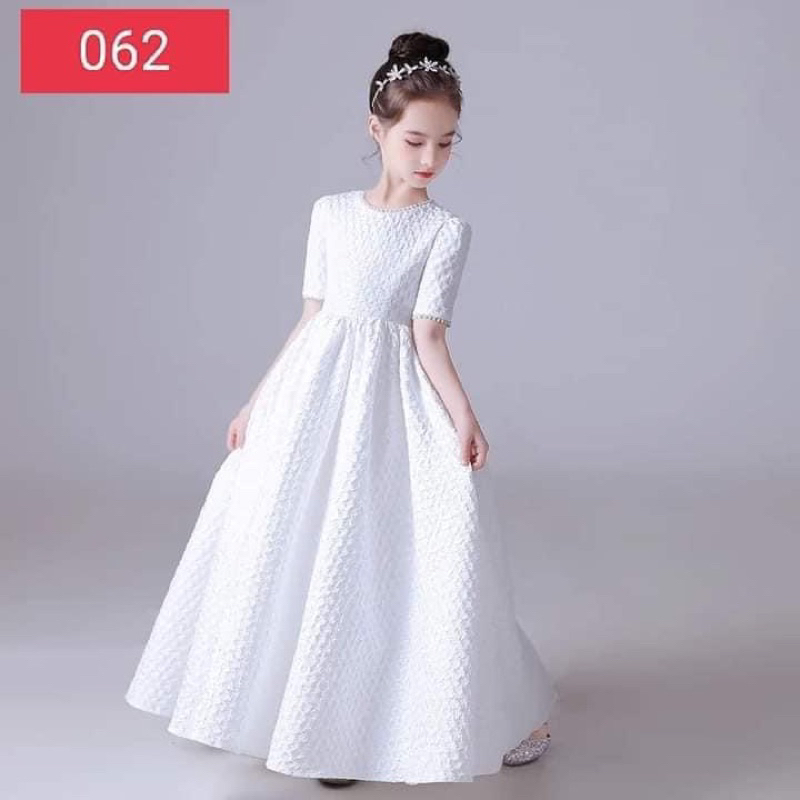 váy /đầm công chúa trắng xốp cho bé 1 tuổi đến 13 tuổi , 7kg đến 48KG