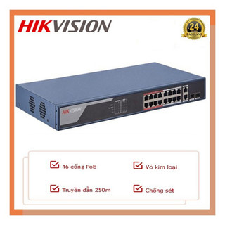 Switch POE 16 Cổng HIKVISION DS-3E1318P-EI/M - TRANGIATELECOM