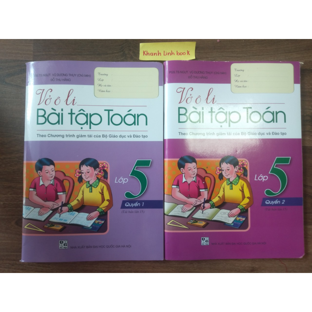 Sách - Vở ô li bài tập Toán Lớp 5 - Quyển 1