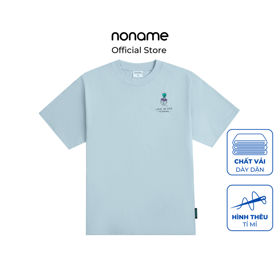 Áo Thun Unisex Oversize noname an idea person /Light Gray_NNRAD6001D160