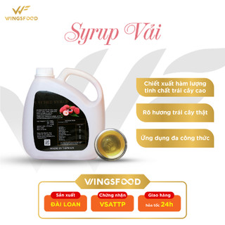 Syrup Vải Wings (Can 2,5kg)