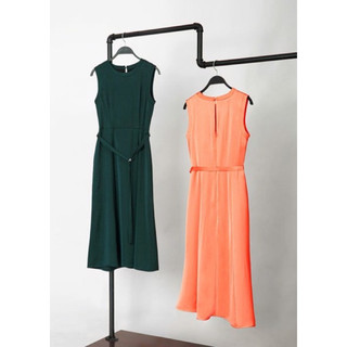 BEUCLOSET - Đầm lụa MG sát nách phối dây đai